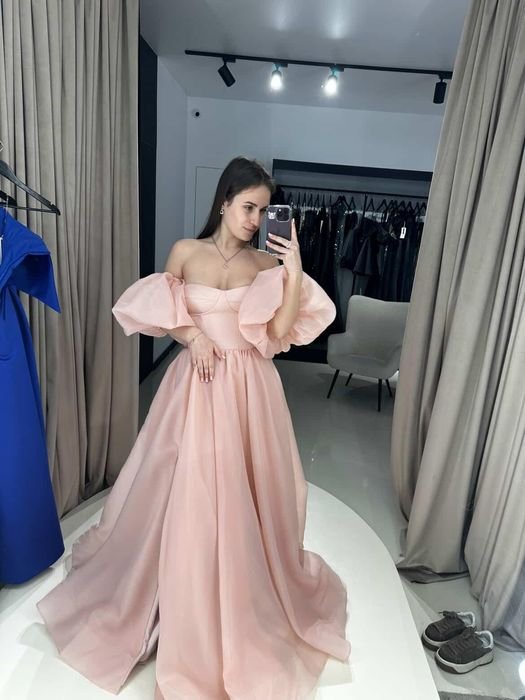 Women Dress Pink Chiffon 36