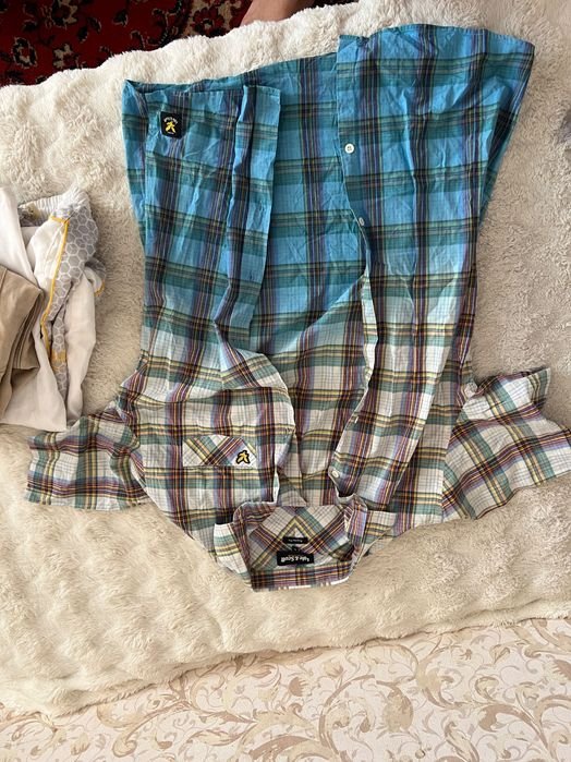 Мужской Lyle Scott Рубашка Многоцветный Хлопок 40