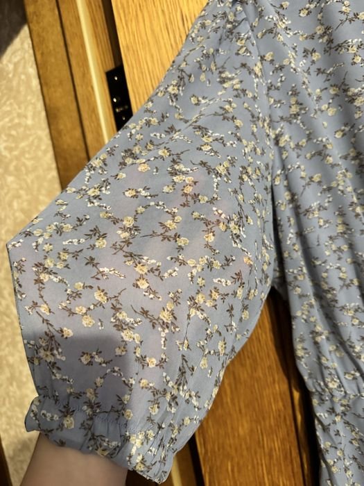Damen Kleid Frühling Blau 