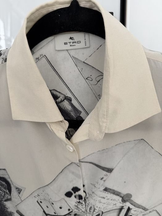 Женская Etro Рубашка Бежевый 36