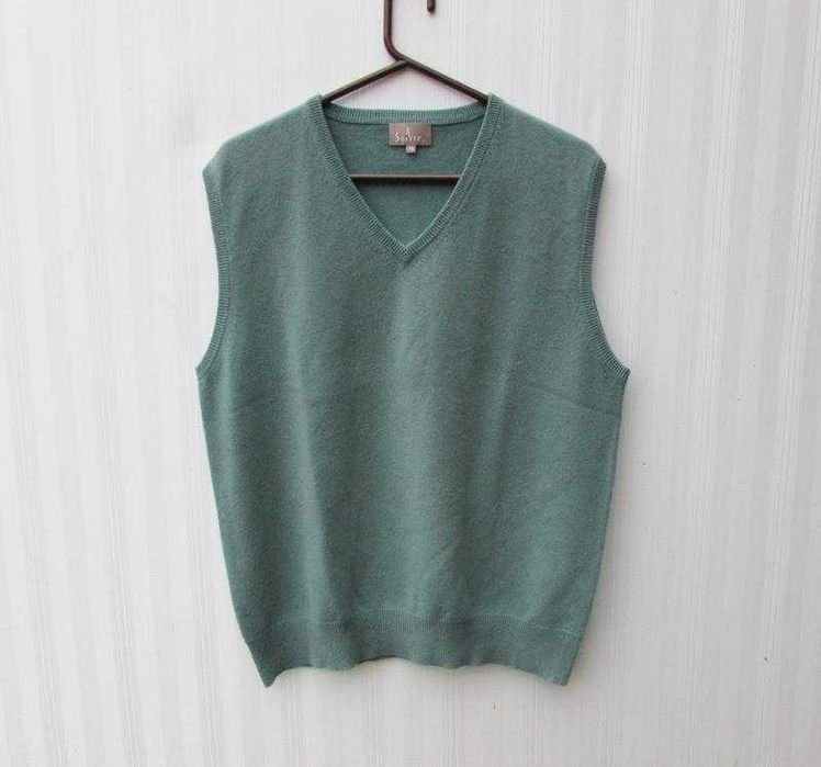 Donna Gilet Cachemire Verde 42