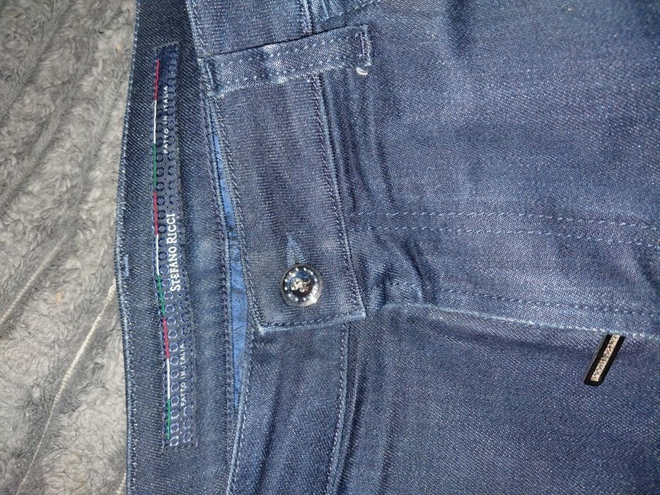 Мужской Stefano Ricci Свитер Тёмно-синий