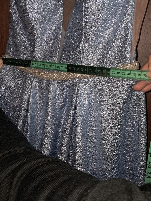 Женское Платье Тёмно-синий Другой материал 38