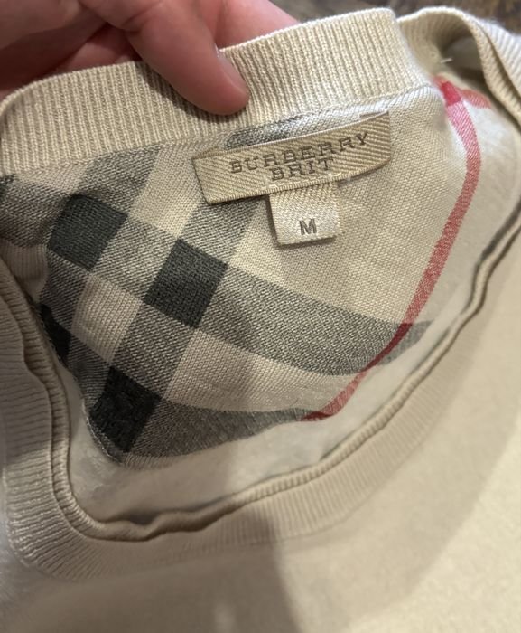 Мужской Burberry Brit Свитер Белый 38
