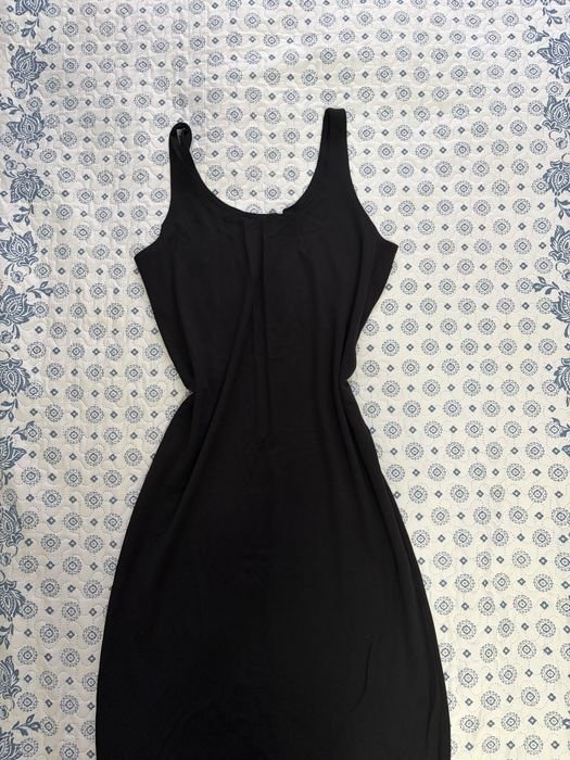 Женский Платье Чёрный Трикотаж 44