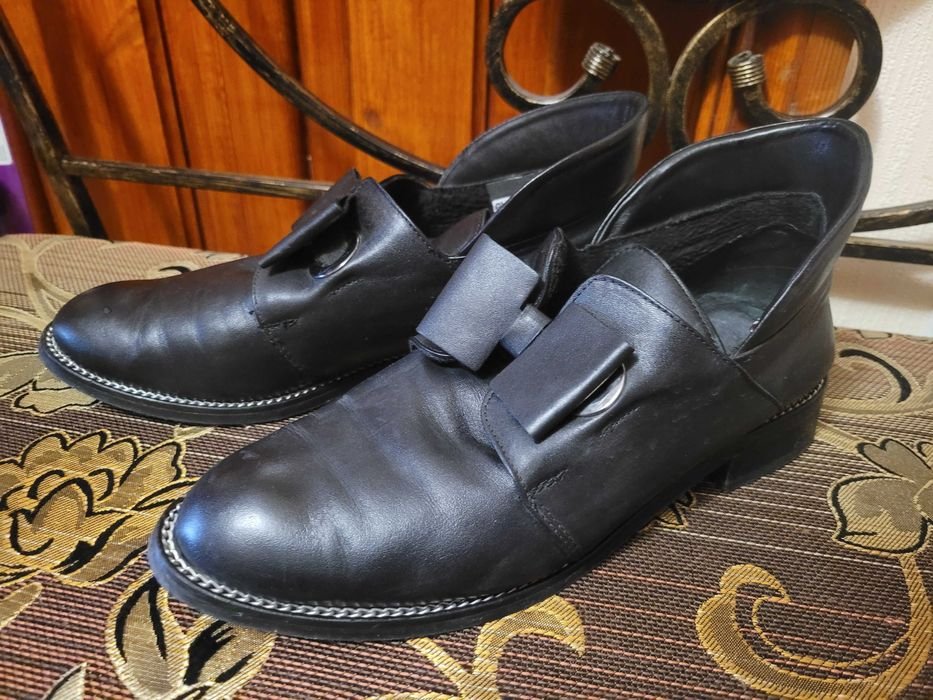 Donna Tacchi Neri Pelle 39