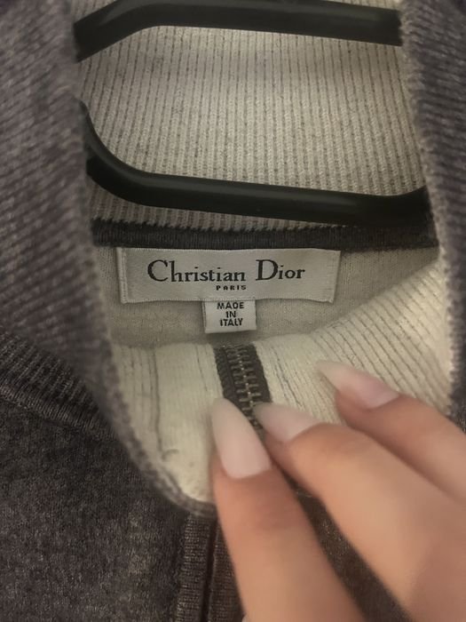 Uomo Christian Dior Maglione Grigio 36
