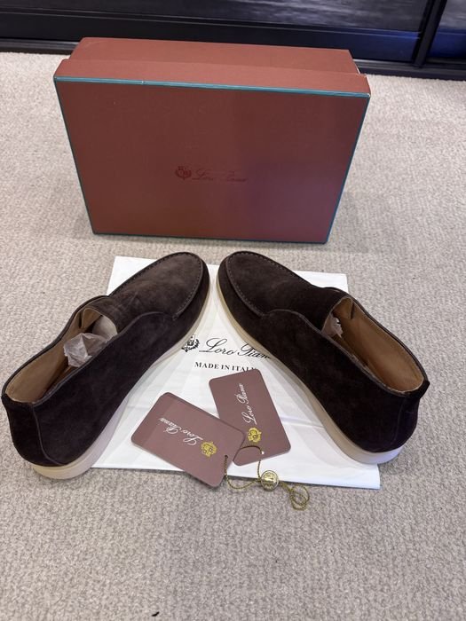 Herren Loro Piana Stiefel Braun Wildleder 42