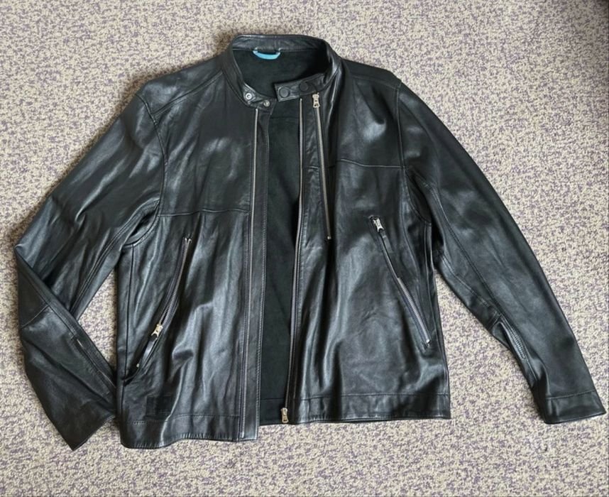 Homme Paul Smith Veste Noire Cuir 44
