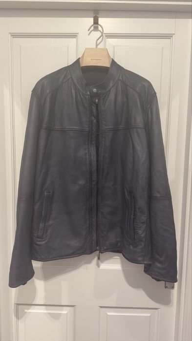 Homme Massimo Dutti Veste Bleu Marine Cuir 42
