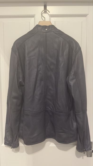 Homme Massimo Dutti Veste Bleu Marine Cuir 42