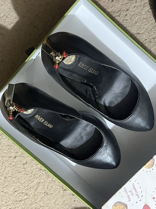 Женские Туфли Чёрные Искусственная кожа 38.5