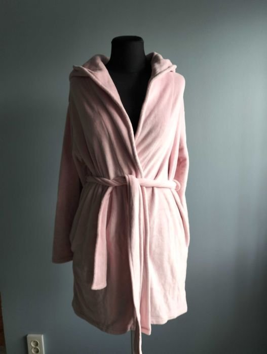 Женский Флисовый Халат Розовый 38
