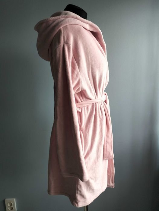 Женский Флисовый Халат Розовый 38