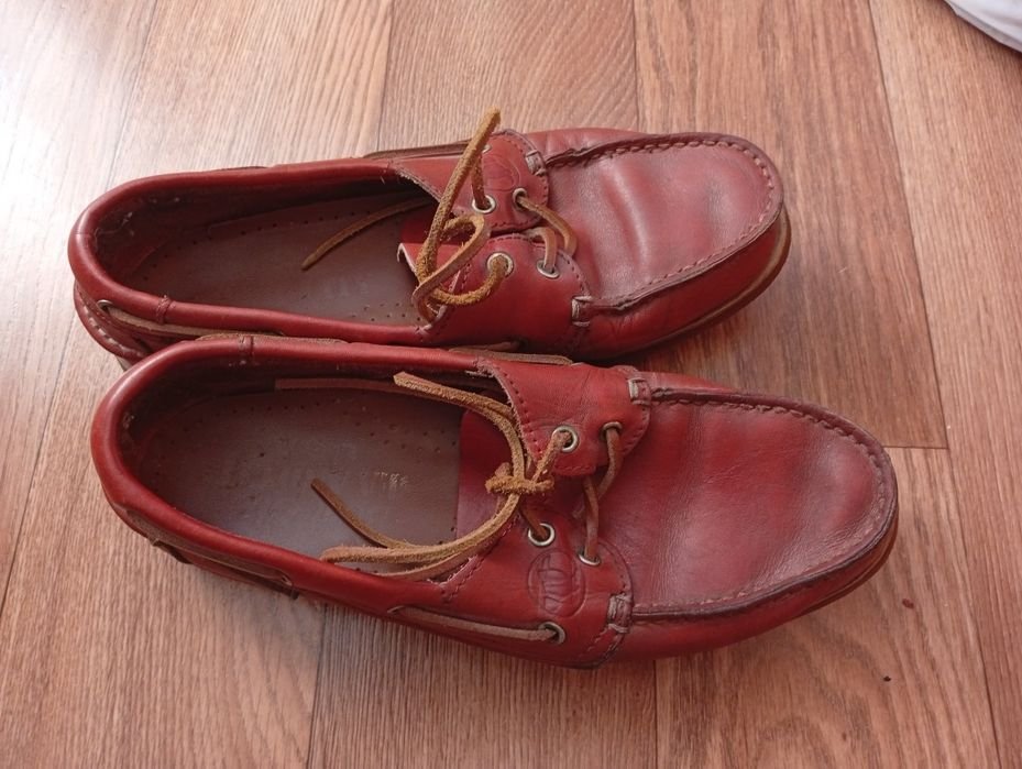 Herren Timberland Slipper Burgunder Leder 41