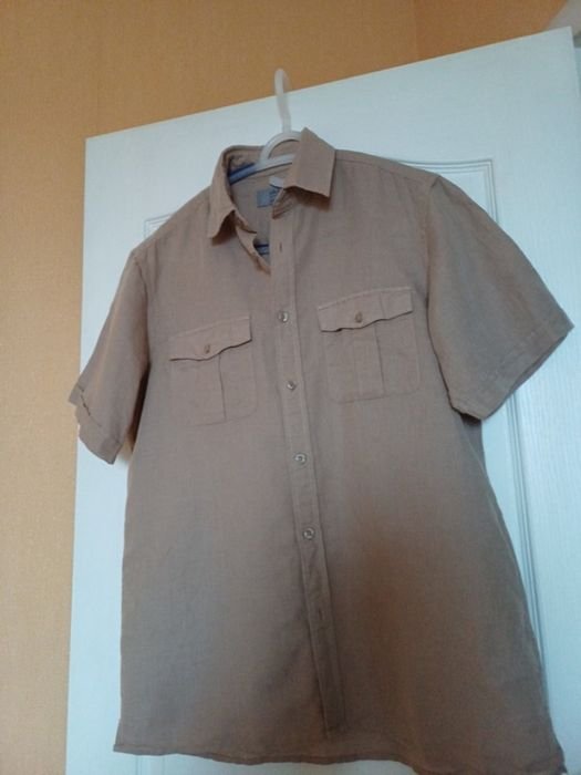 Herren Mark Spencer Hemd Beige 36