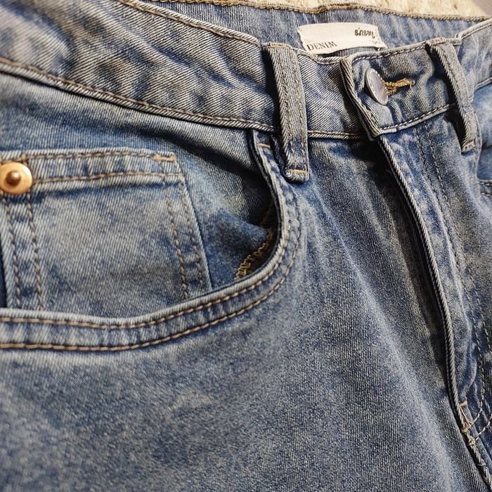 Damen Jeans Schlag Blau 36