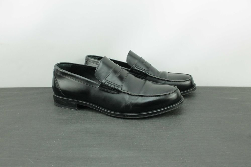 Herren Navyboot Slipper Schwarz Leder 44
