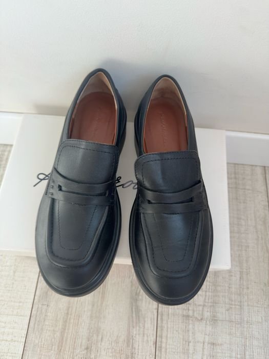 Damen Kachorovska Slipper Schwarz Leder 38