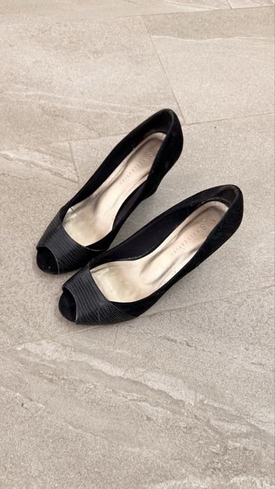 Женские Mark Spencer Туфли Чёрные Замша 39