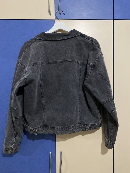 Женская Джинсовая Куртка Серый 40