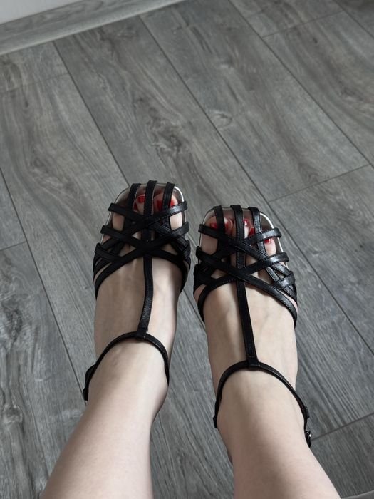 Femme Vitto Rossi Talons Noir Cuir 38