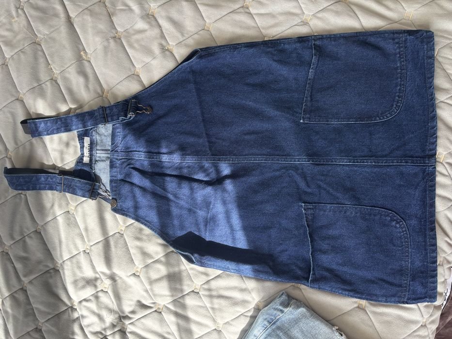 Damen Pull & Bear Kleid Marineblau Denim