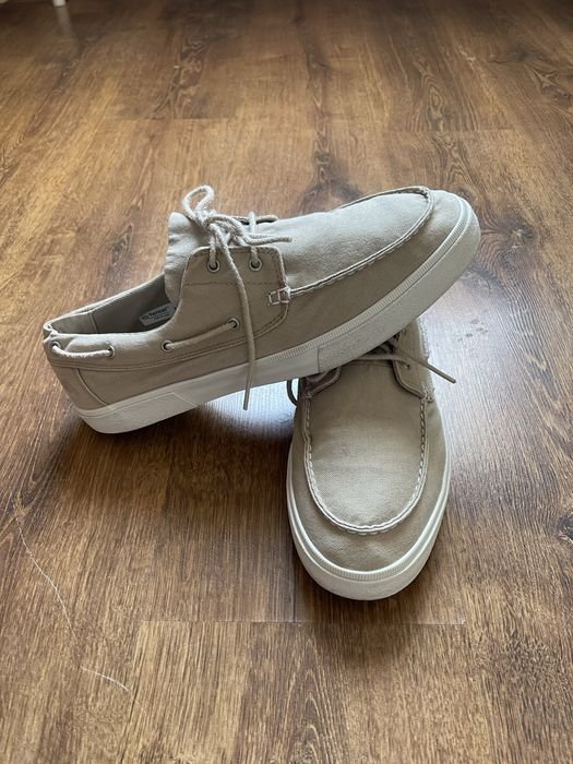 Uomo Timberland Mocassini Beige Tessuto 46