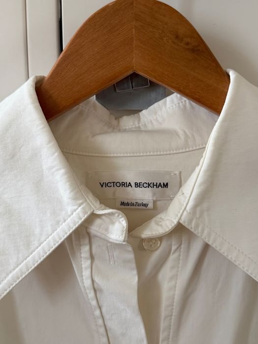 Женский Victoria Beckham Платье Белый Хлопок 36