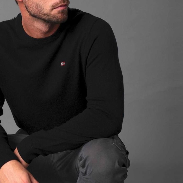 Herren Lacoste Pullover Marineblau Baumwolle 38