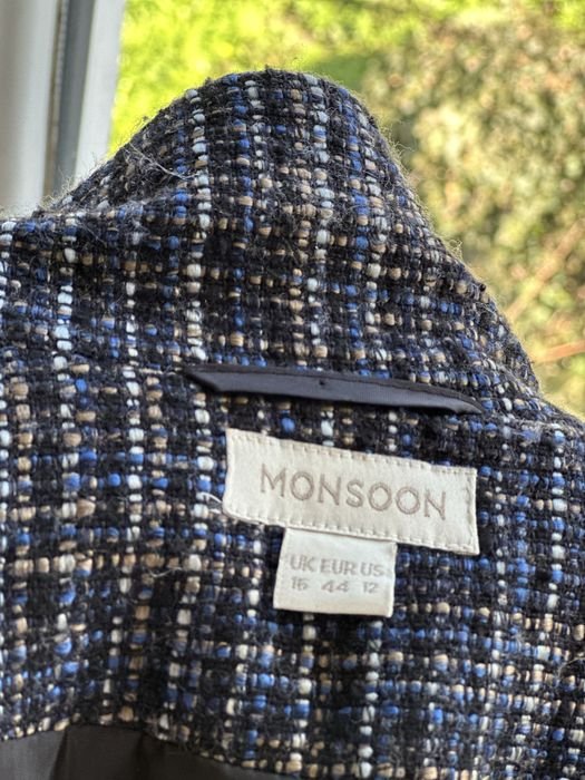 Женский Monsoon Жакет Чёрный Твид 38