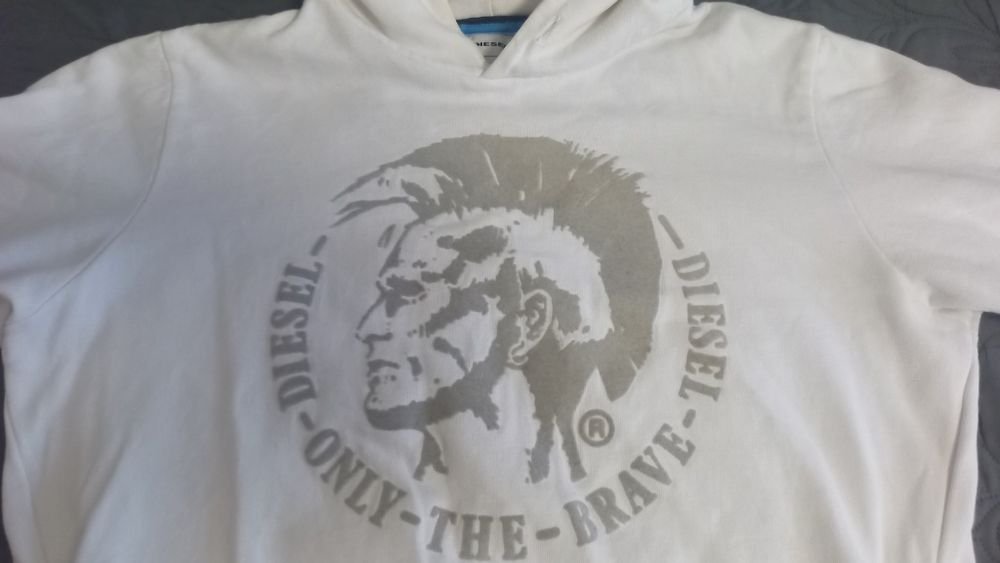 Мужской Diesel Худи Белый 38