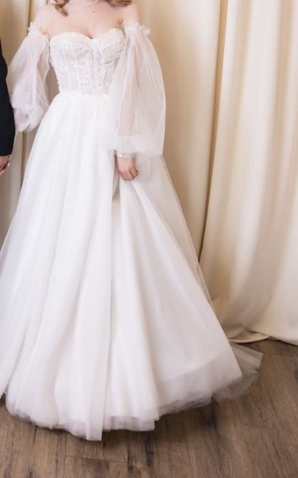 Donna Abito da Sposa Bianco 36 / S / 44