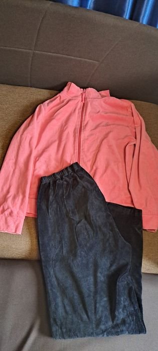 Женский Велюровый Костюм Розовый 44