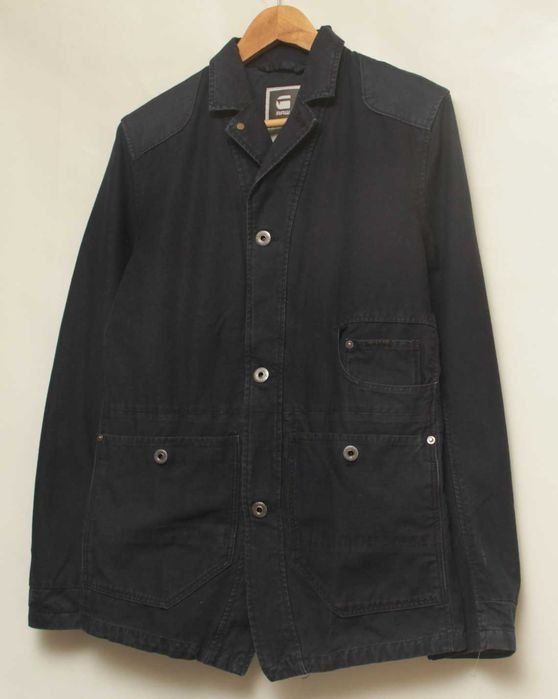 Men G-Star Raw Blazer Navy Cotton 36