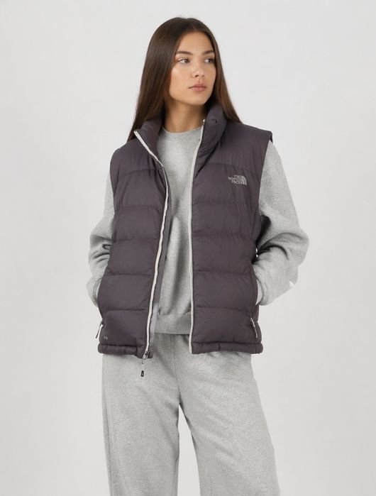 Donna The North Face Gilet Grigio 700 Imbottitura