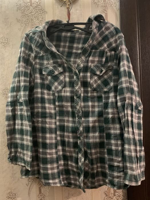 Herren Forever 21 Hemd Grün Polyester 40