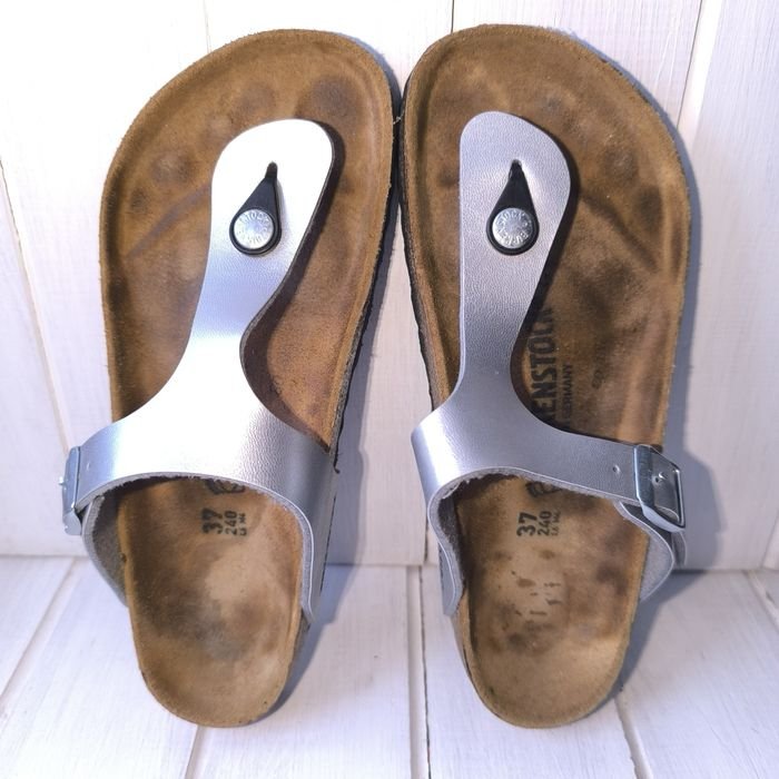 Damen Birkenstock Sandalen Grau 37