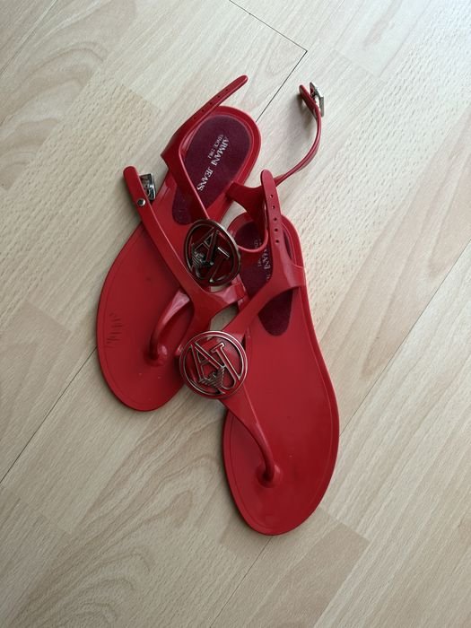 Damen Armani Jeans Absätze Rot 36