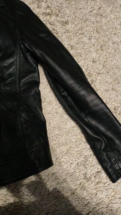 Herren Lederjacke Schwarz 40