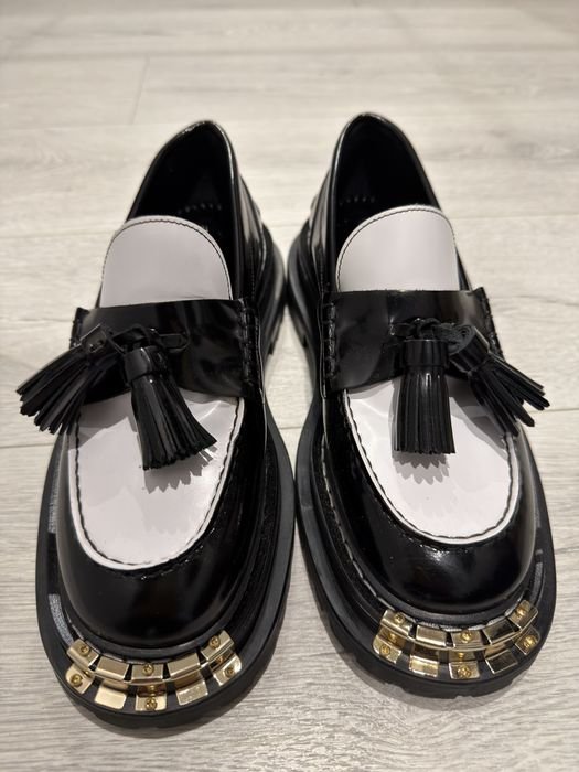 Женские Sandro Лоферы Чёрные Кожа 38