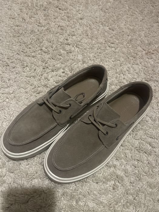 Uomo Timberland Mocassini Beige Suede 44