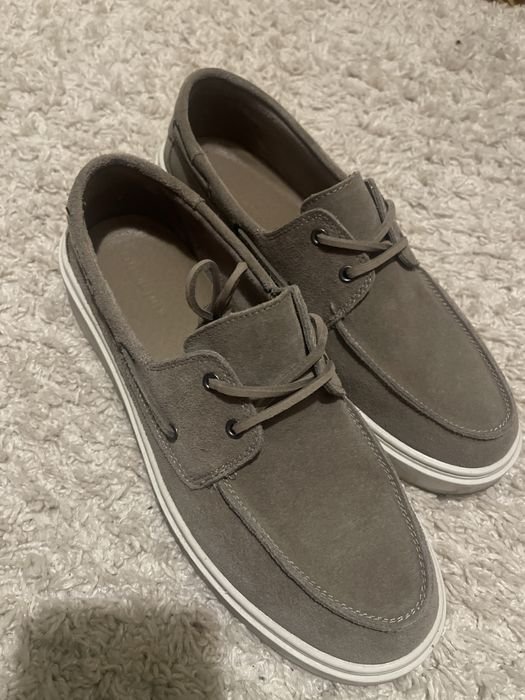 Uomo Timberland Mocassini Beige Suede 44