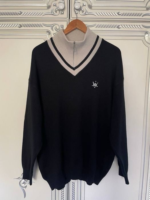 Men Ralph Lauren Sweater Black Wool 40