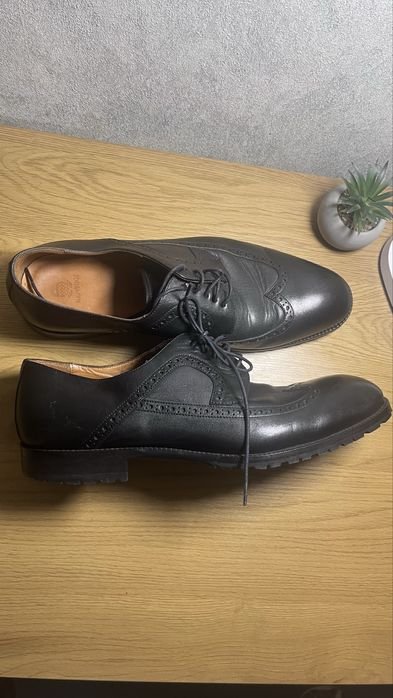 Herren Navyboot Absätze Schwarz Leder 42