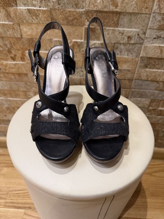 Женские Guess Босоножки Чёрные 35