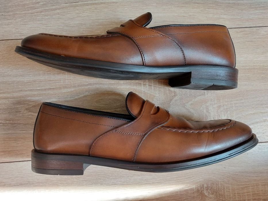 Homme Massimo Dutti Mocassins Marron Cuir 42