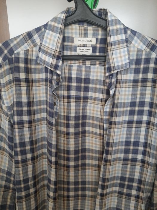 Homme Massimo Dutti Chemise Multicolore Lin L