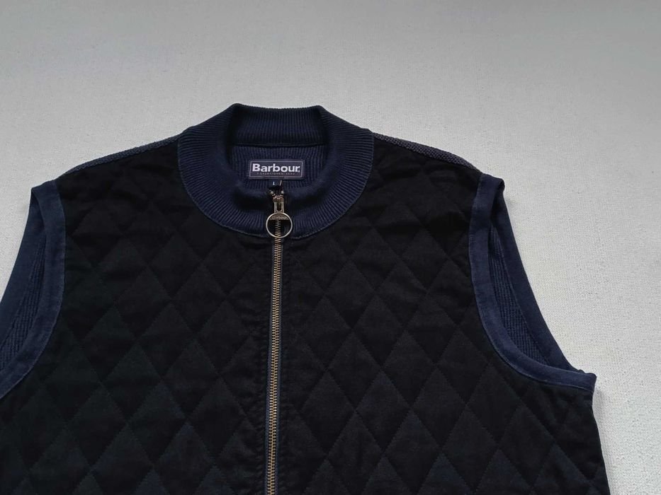 Мужской Barbour Жилет Чёрный Хлопок 40
