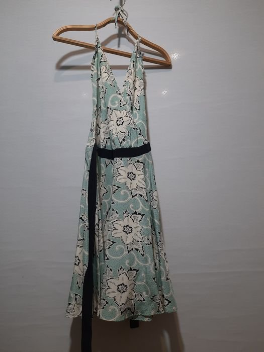 Femme Reiss Robe Turquoise Soie 38